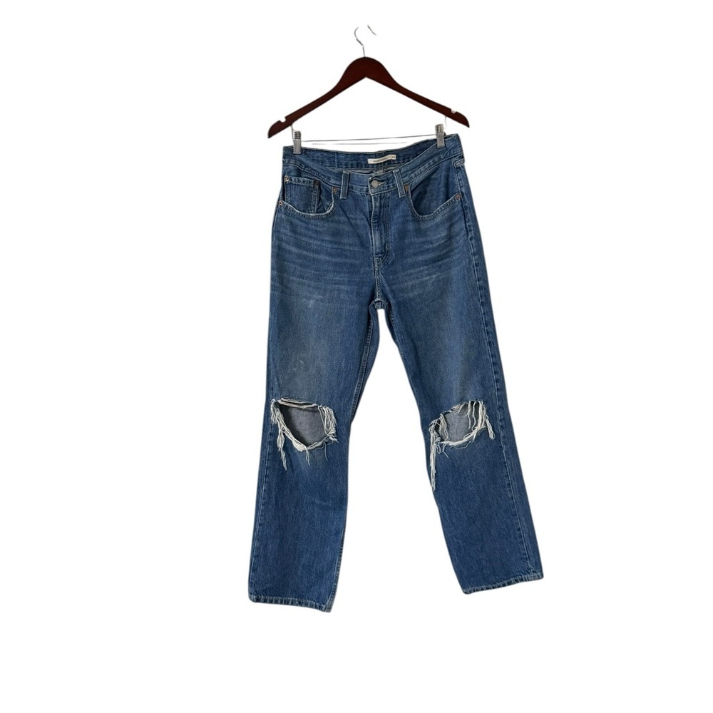 LEVI’S Low Pro Straight Distressed Ripped Jeans - Picture 2 of 8